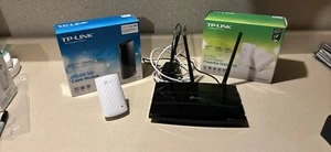 TP-Link Home Network/Internet/Wifi Bundle Modem, Router, Extender - Picture 1 of 5