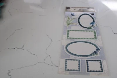 Troquelados con una vista Colección Sharon Ann Marcos de diario Artesanías de jardín azules Foto 1 de 4