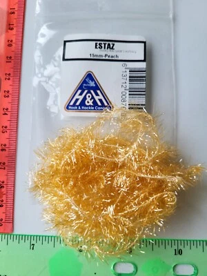 ESTAZ 15mm Chenilla "Melocotón" dan flash extra Foto 1 de 2