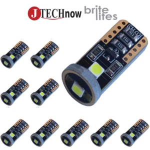 Jtech 10x T10 Interior Dome Map License Plate Light CANBUS LED Bulb 194168 2825 - Picture 1 of 4