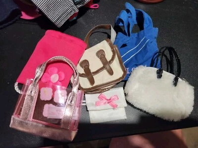 MUÑECA NIÑA 18" ~ LOTE DE 6 BOLSAS/CARTERAS ~ Accesorio de moda ~ Bolsos de hombro ~ Bolsos Foto 1 de 4