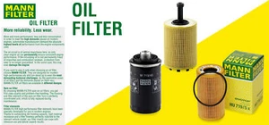 OEM Mann Set of 4 Engine Oil Filters HU9254X For BMW E39 E46 E53 E85 - Picture 1 of 1