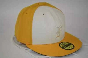 NEW ERA x Fear of God Essential 59Fifty Fitted Yellow White Cap Hat Size 7 1/2 - Picture 1 of 5