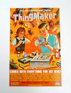 Thingmaker Werbeposter Gearhead vollfarbige Zusammenstellung Retro Thema - Bild 1 von 1