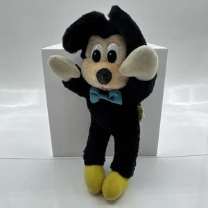 Vintage Disney Mickey Mouse Plüsch blaue Fliege 7,5 Zoll Stofftier Spielzeug - Bild 1 von 12