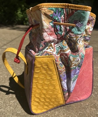 Винтажные сумки от Pinky многоцветный из натуральной кожи наплечная сумка/сумочка - ручной работы? - Изображение 1 из 4