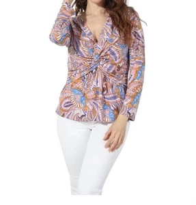 Veronica M twist 3/4 sleeve top Brando - Picture 1 of 5