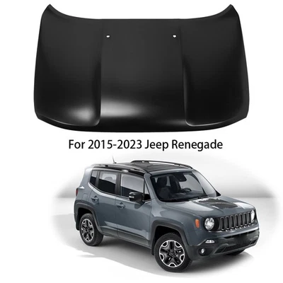 Front Hood Panel For Jeep Renegade 2015-2023 Primed Aluminum Direct Fit Foto 1 de 4
