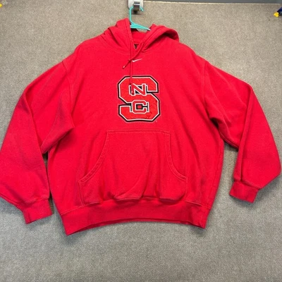Sudadera con Capucha NC State Wolfpack Para Hombre Mediana Grande Roja Nike Center Swoosh Logo Grande Foto 1 de 4