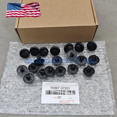 OEM 20Pcs Engine Cover Bumper Retainer Clips For 90467-07211 Toyota/ Lexus USA - Image 1 of 4