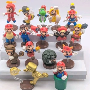 Super Mario Bros. 35th Anniv. Mini Figure Choco Egg Full Complete set of 16 Used - Picture 1 of 19