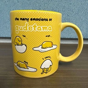 New The Many Emotions of Gudetama by Sanrio Large Coffee Mug Chill Whatever Bye - Picture 1 of 7