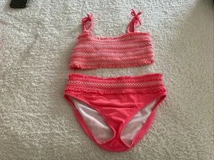 CUTE YOUTH GIRLS PINK BATHING SUIT BODEN SIZE 9-10 COMFY - Picture 1 of 2