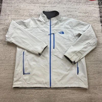 The North Face Apex Bionic Coat Jacket 2XL XXL Gray Blue Full Zip Windbreaker - Изображение 1 из 4