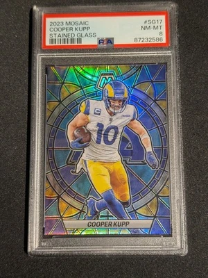 2023 PANINI MOSAIC STAINED GLASS COOPER KUPP PSA 8 - Image 1 of 2