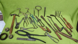 Konvolut alter Schuster Schuhmacher Werkzeuge - Bild 1 von 8