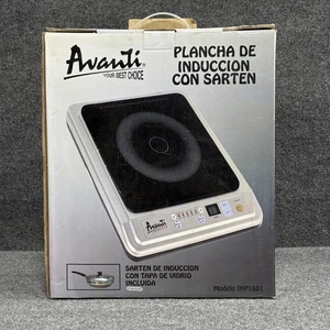 Avanti Induction Hotplate with Skillet & Glass Lid 1300W Cooktop IHP1501 ETL - Picture 1 of 11