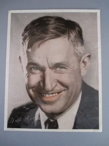 WILL ROGERS 1879-1935, ENTERTAINER, HUMORIST, "STEAMBOAT ROUND THE BEND" PHOTO - Picture 1 of 6