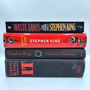 Stephen King Vtg HC PB Book LOT of 4 - Waste Lands, Liseys Story, IT, Dolores - Picture 1 of 14