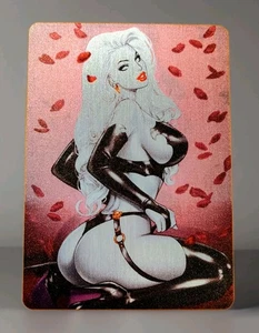 Lady Death Rose Colored Death METALLICARD Metal Trading Card Elias Chatzoudis  - Bild 1 von 2