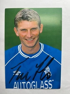 Autograph TORE ANDRE FLO-Chelsea FC 1990s-76 Caps NORWAY-WC98-Rangers-signed-AK - Picture 1 of 2