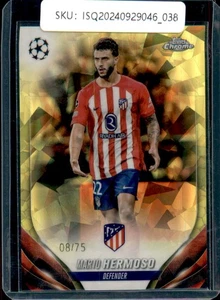 2024 Topps UEFA Club Competitions Mario Hermoso /75 Icy Foilboard #106 - Picture 1 of 2