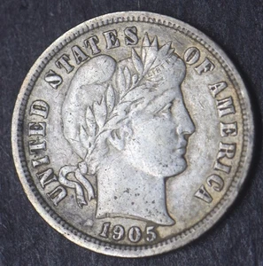 1905-O Barber Silver Dime 10C [COINGIANTS] - Picture 1 of 2