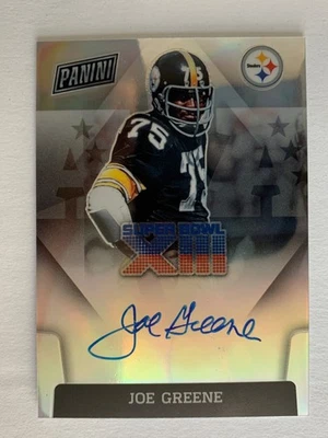 Premio Panini 2022 Super Bowl Signatures Joe Greene autógrafo automático SSP Foto 1 de 2