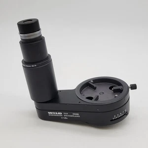 Wild Heerbrugg Leica Stereo Microscope Photo Port 374590 with Adapter & Eyepiece - Picture 1 of 11