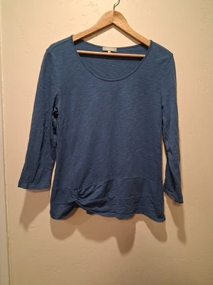 Habitat Clothes To Live In River Wash Side Twist azul manga larga talla M minimalis Foto 1 de 4