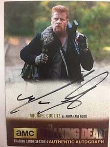 Walking Dead Season 4 PART 2 - SILVER Michael Cudlitz - Abraham AUTOGRAPH MC1 - Picture 1 of 1