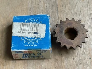 MARTIN 35BS16 3/4" BORE ROLLER CHAIN SPROCKET #35 CHAIN 16 TEETH NEW - Picture 1 of 5