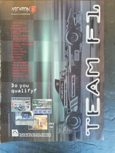 Team F1 Videospiel AD-Ausschnitt aus einem 1996 Magazin - Bild 1 von 1