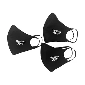 Reebok Copri Maschera Viso (Confezione da 3) Nero Taglia N Unisex 2041 - Foto 1 di 2