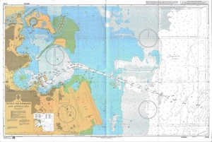 Admiralität 3782 Katar Doha (Ad Dawhah) und nähert sich Karte Karte Seefahrt Nautik - Bild 1 von 6