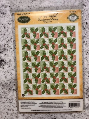 "Sello de fondo cosido con acebo Just Rite Cling 4,5"" X 5,75""" Foto 1 de 2