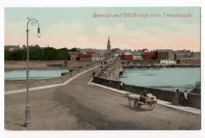 BERWICK AND OLD BRIDGE FROM TWEEDMOUTH INGLATERRA REINO UNIDO POSTAL c 1900 030912 OS - Imagen 1 de 2