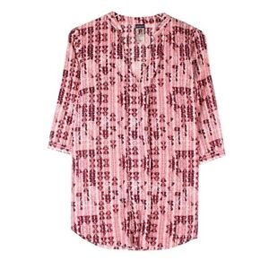 Patagonia Printed  Tunic Top Size 4 Women’s Outdoors Aztec Pink