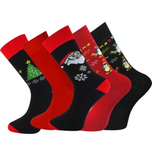 Mysocks Christmas Collection 5 Pairs Unisex Gift Set Crew Socks - Picture 1 of 10