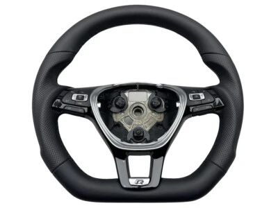 AUSTAUSCH Lenkrad Lederlenkrad Vw TIGUAN II TOURAN 5TA Multifunktion Abgeflacht - Bild 1 von 4