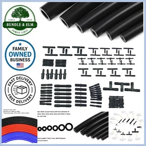 Kit de manguera de vacío de silicona 5 pies 6 piezas 113 conectores alto rendimiento uso automotriz - Imagen 1 de 9