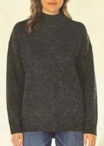 NEW Well Worn Women's High Low Split Hem Nep Yarn Sweater Size Large Gray - Picture 1 of 3