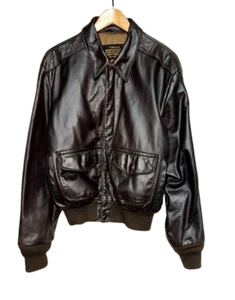 Schott A-2 Leather Flight Jacket Dark Brown Men's Size 42 US Made Classic Model - Picture 1 of 17