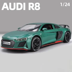 1/24 Audi R8 V10 Plus Supercar Alloy Car Model Diecast Toy Collectible Gift - Picture 1 of 20
