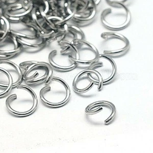 1000 Edelstahl Biegeringe Binderinge Ø 4mm Verbindungsringe Basteln Großposten * - Picture 1 of 2