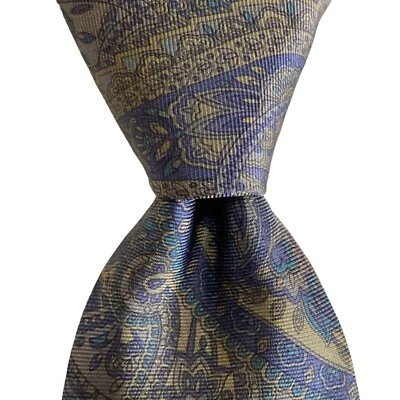 Corbata de Seda SURREY SOPHISTICATES Diseñador EE. UU. Geométrica Verde/Azul Usada en Excelente Condición Rara Foto 1 de 3