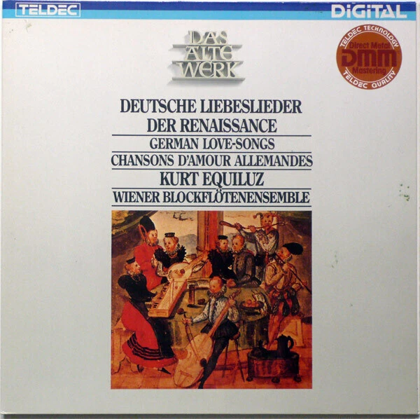 LP Kurt Equiluz , Wiener Blockflötenensemble Deutsche Liebeslieder Der Renaissa - Bild 1 von 1