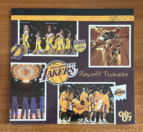 KOBE BRYANT - 2007 NBA LOS ANGELES LAKERS NBA FINALS FULL TICKET BOOK (16) TIX Cover