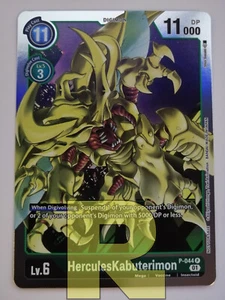 HerculesKabuterimon ® P-044 P ® PROMO FOIL ® Digimon Double Diamond ® Inglese - Picture 1 of 1