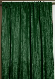 lovemyfabric Crinkle Taffeta Crushed Style Curtain Panel 54 Inch Wide - Picture 1 of 19